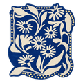 Blue Meadow Sprawl Hand Tufted Rug