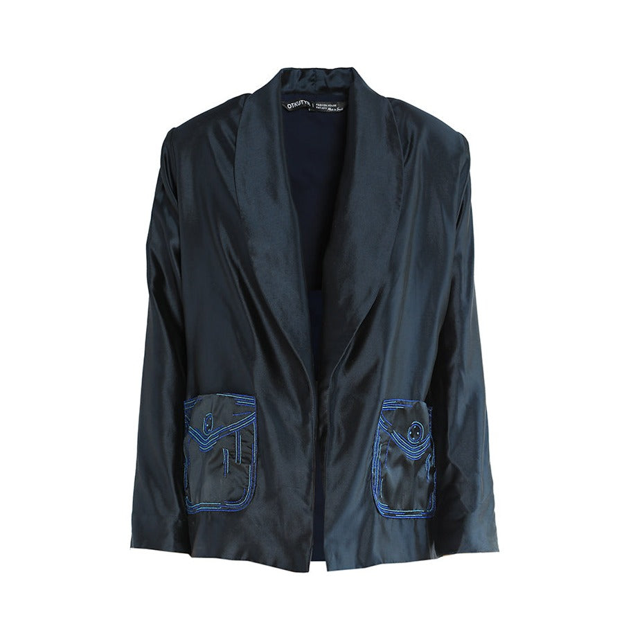 Tafetta Jacket Blue | PR Sample