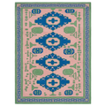Blush Azure Totem Hand Tufted Wool Rug