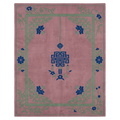 Blush Floral Lantern Hand Tufted Wool Rug