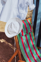 Tejido para hamaca y cojín lona rojo