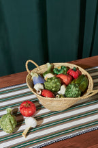 Ajo réplica de cerámica esmaltada