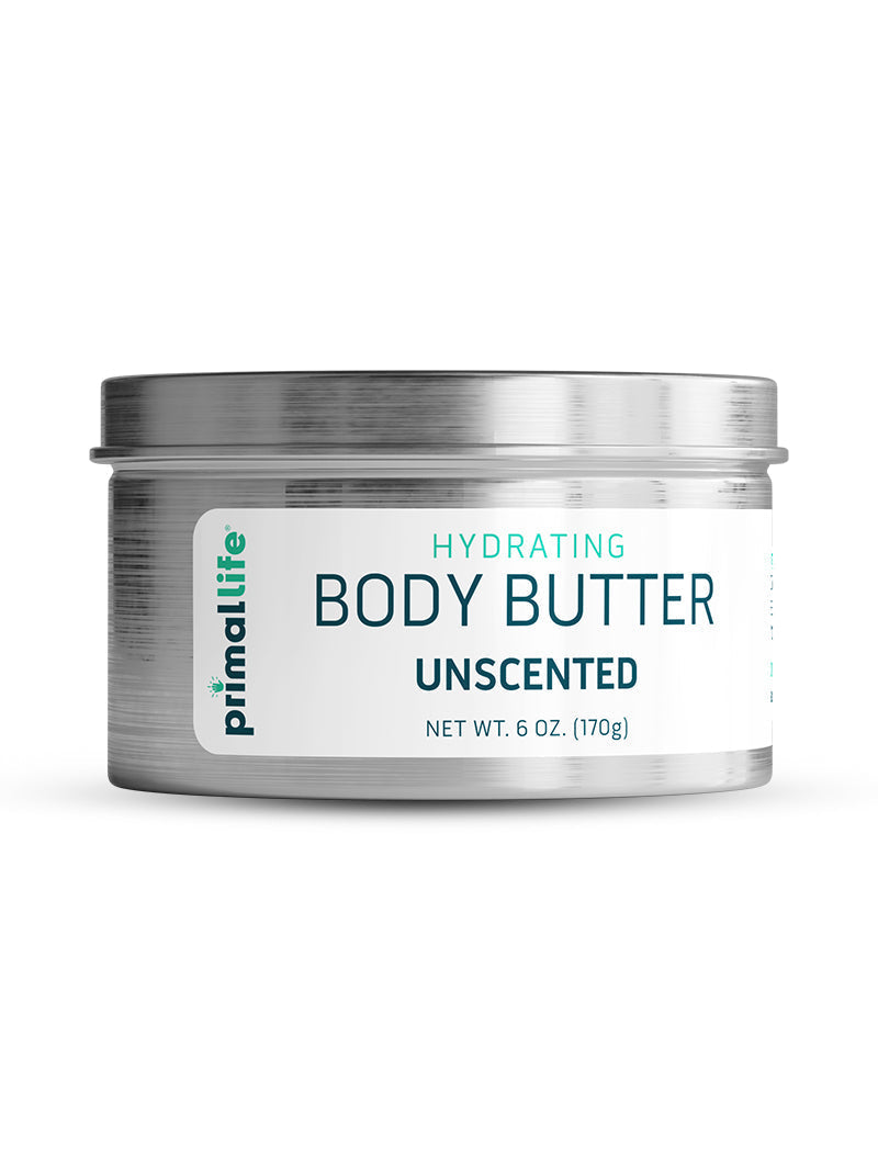 Unscented Body Butter, 6 oz By Primal Life Organics