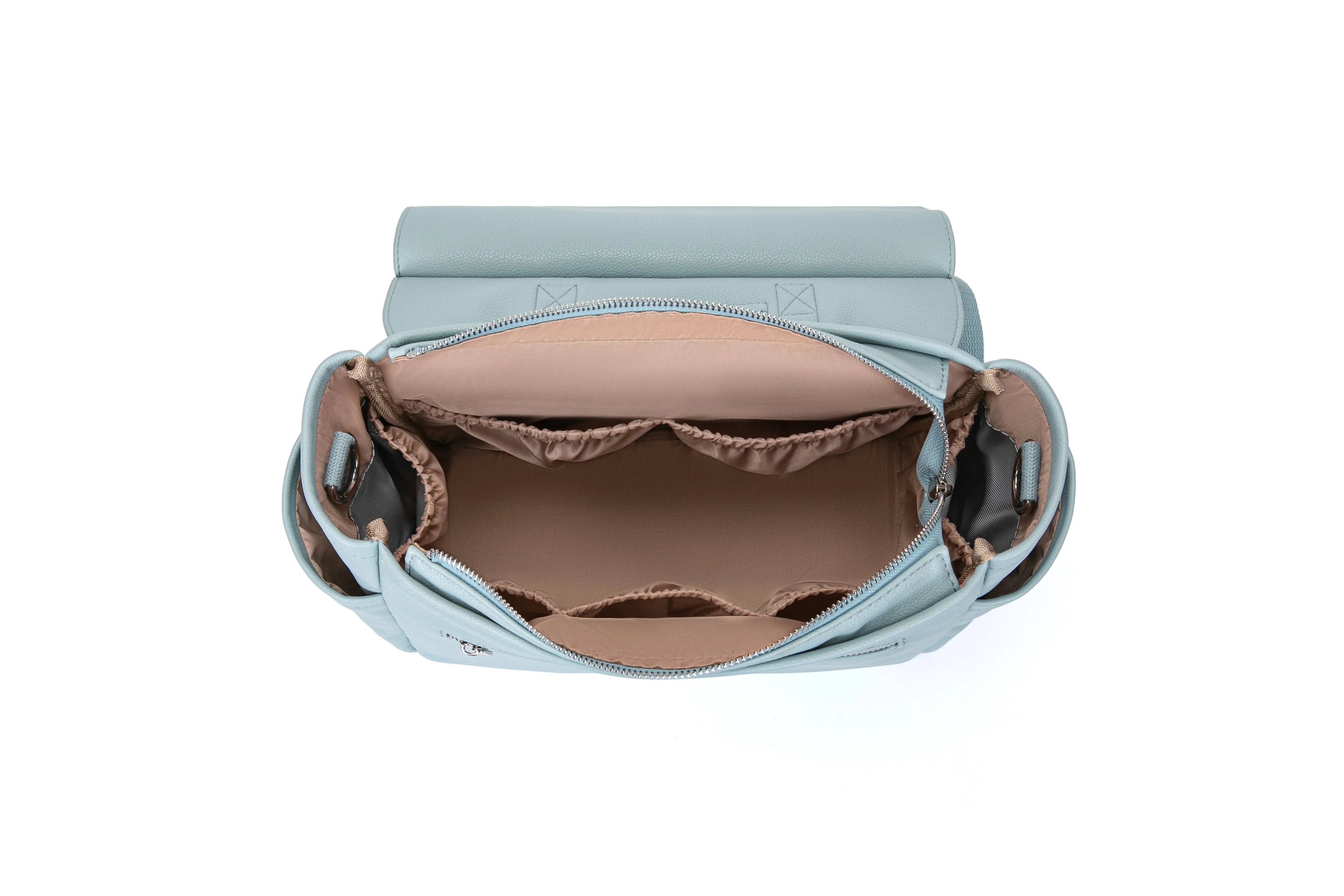 Bolso Maternal MIREM By Nenina & Co Dusty Blue + Cambiador