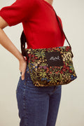 Bolso bandolera tejido jacquard margaritas