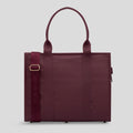 Large Structured Tote - Burgundy