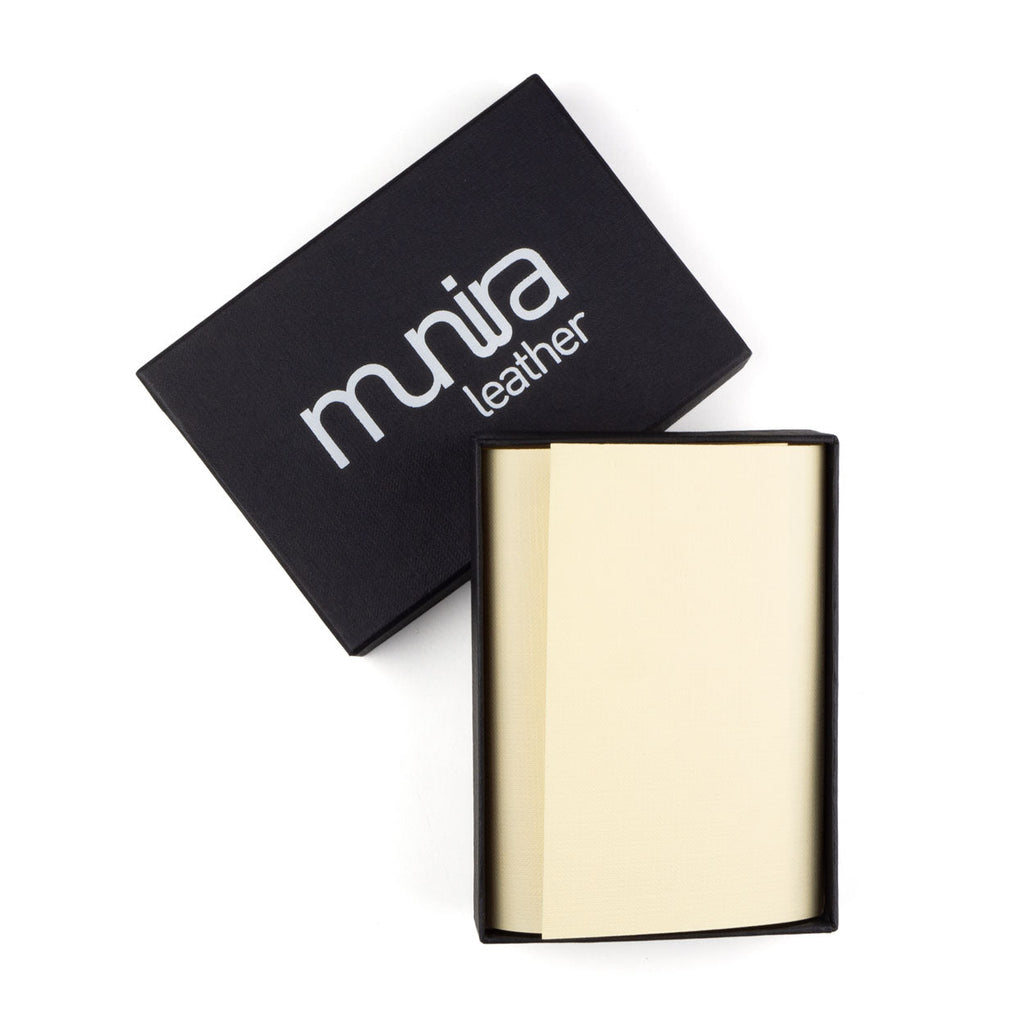 Yellow Small Leather Wallet Embossed