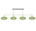 Prohibition 66" Green Shades with Brass Bar