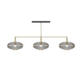 Prohibition 54" Smoke Shades with Brass Bar