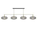 Prohibition 66" Smoke Shades with Brass Bar