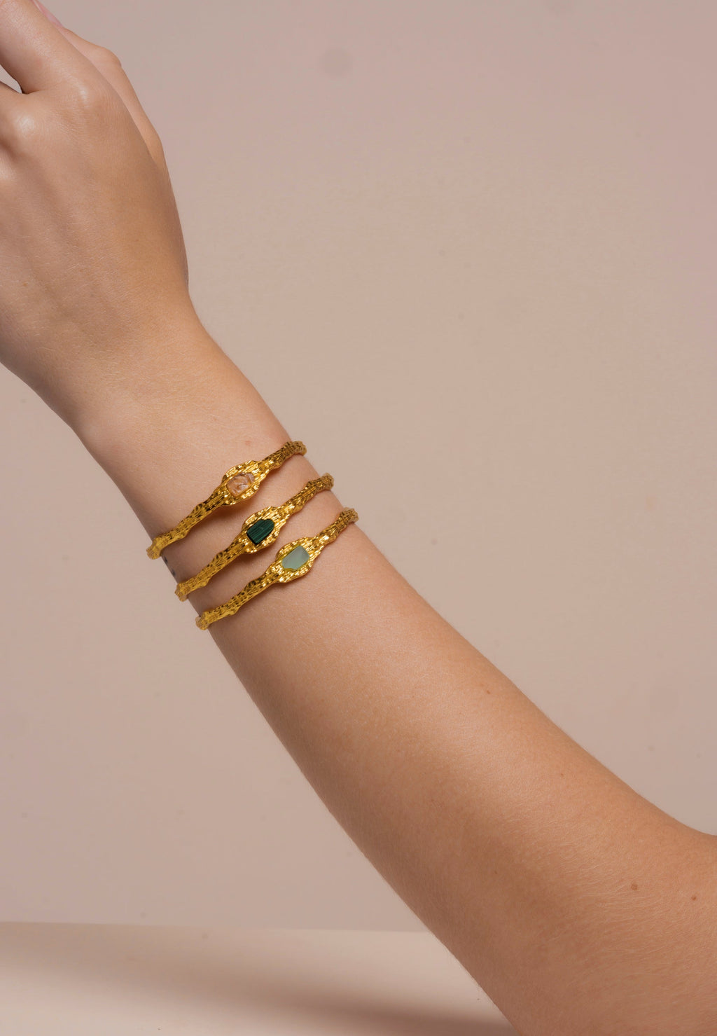 Brazalete Namasté Aguamarina