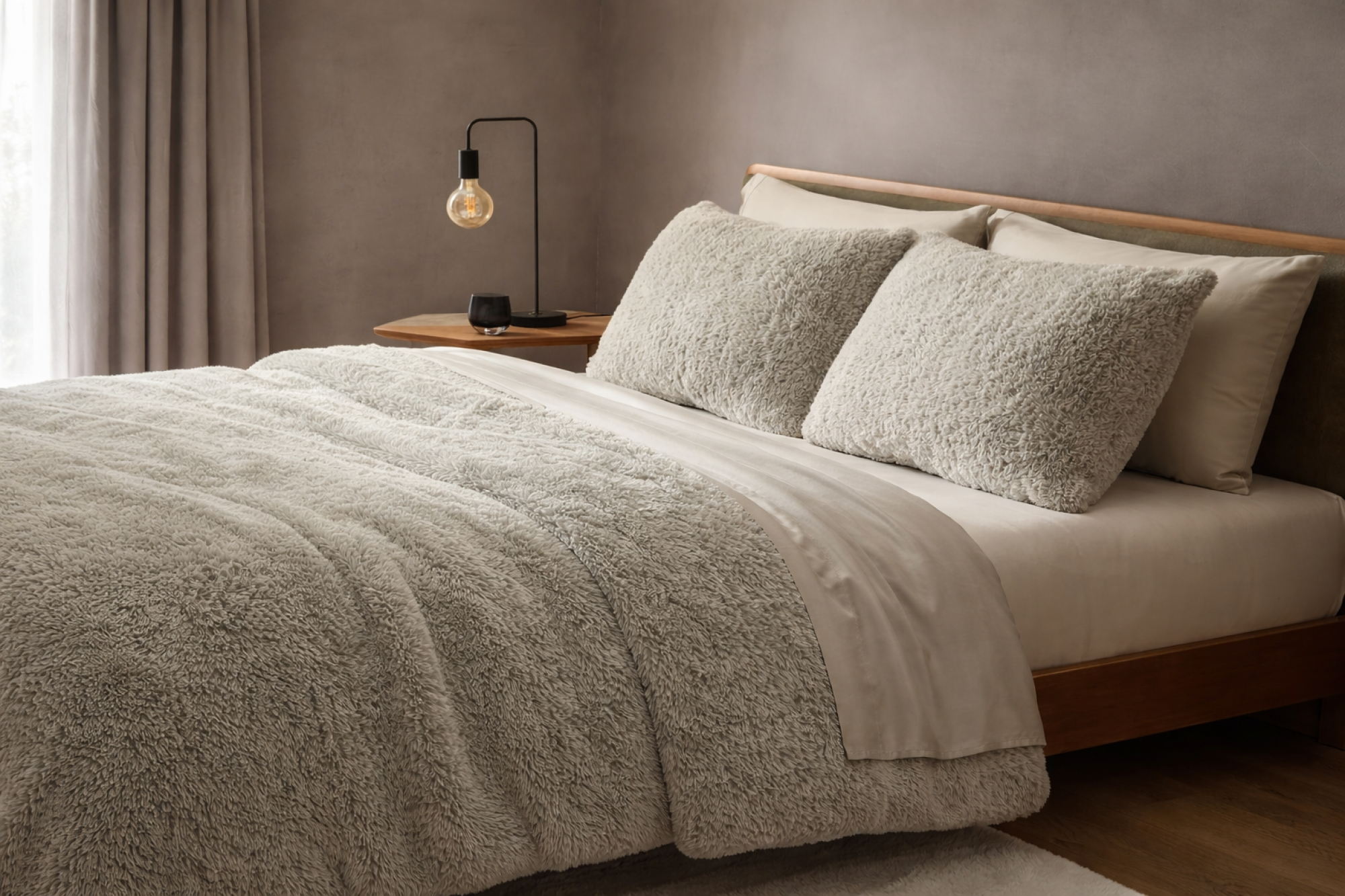 Breathable Faux Fur Comforter