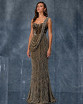 Olivia Top and Drape Sari Set By KYNAH, Luxury Indian Fashion & Bridal Wear