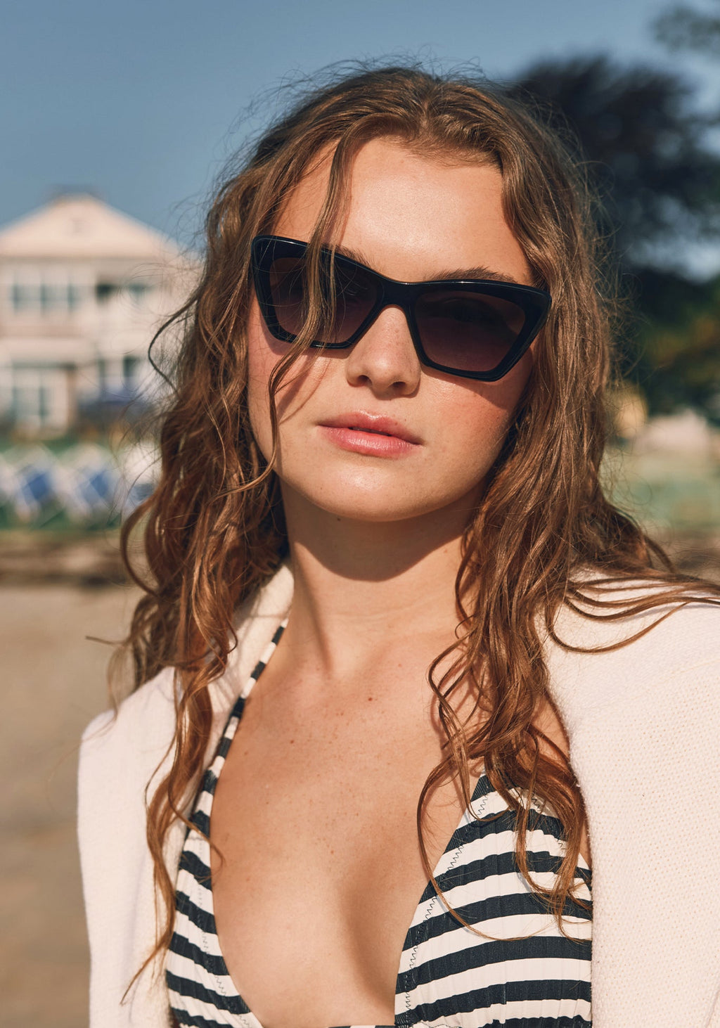 KREWE BRIGITTE NYLON | Black + Black and Crystal