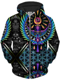 Isis Blue Unisex Zip-Up Hoodie