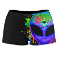 Splatter Alien High-Waisted Women's Shorts