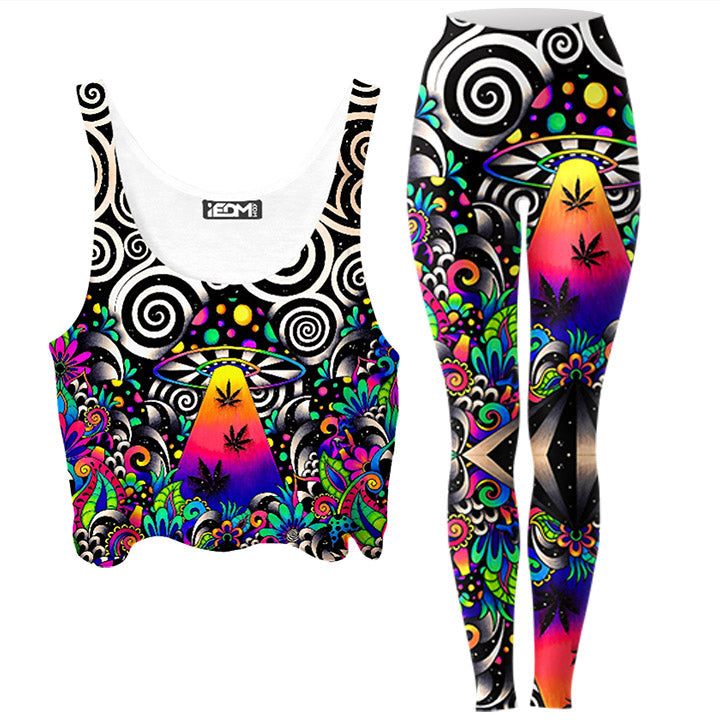Brizland Crop Top and Leggings Combo