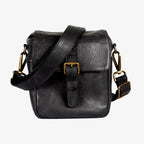 Berlin Black Leather Camera Bag