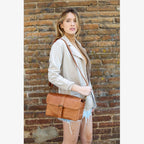 París tanned Leather Camera Bag