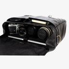 Roma Black Leather Camera Bag