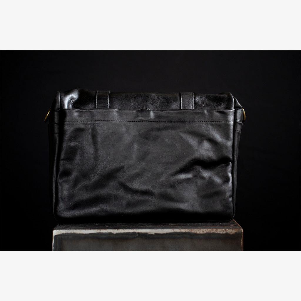 Roma Black Leather Camera Bag