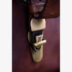 Roma Cognac Leather Camera Bag