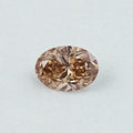 Brown Oval Cut Lab Loose Diamond