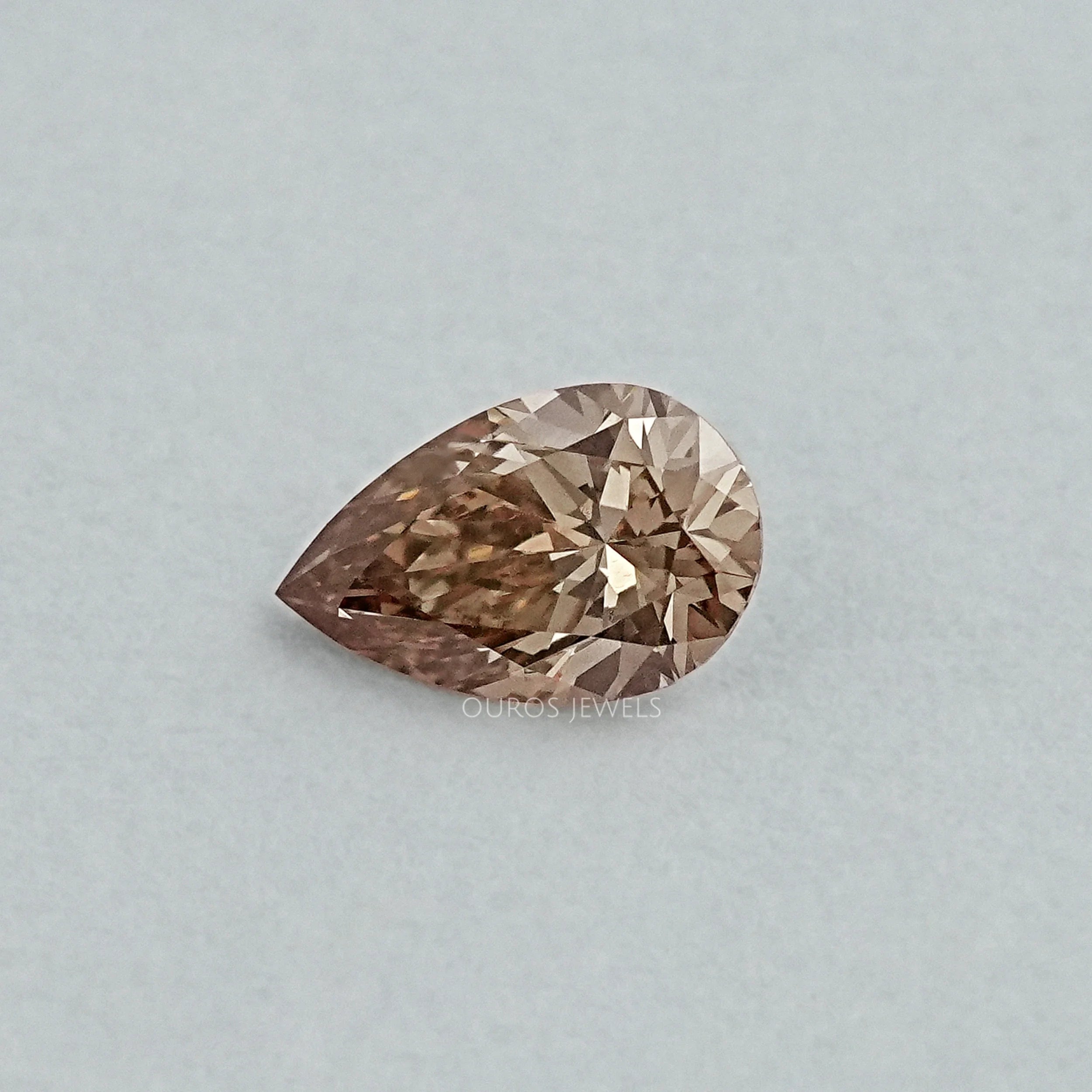 Brown Pear Loose Lab Grown Diamond