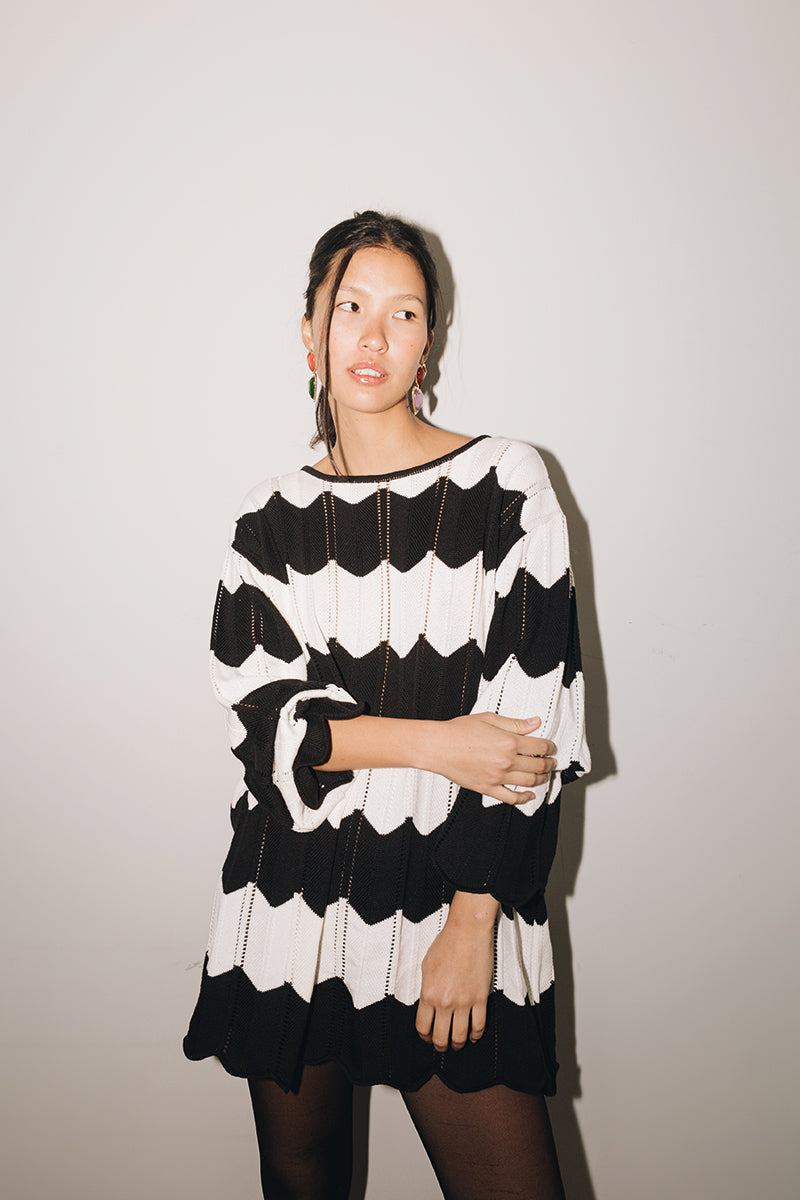 ZOG SWEATER | BLACK & WHITE