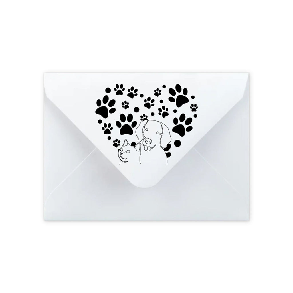 Envelope Paw Print design