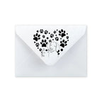 Envelope Paw Print design