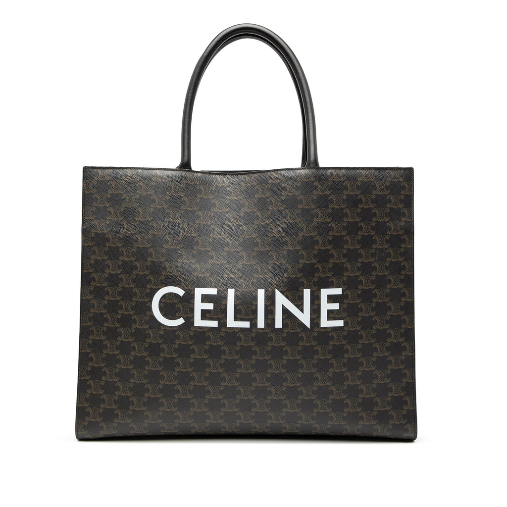 Medium Triomphe Coated Canvas Cabas Horizontal Tote