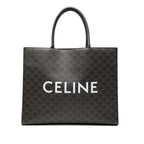 Medium Triomphe Coated Canvas Cabas Horizontal Tote
