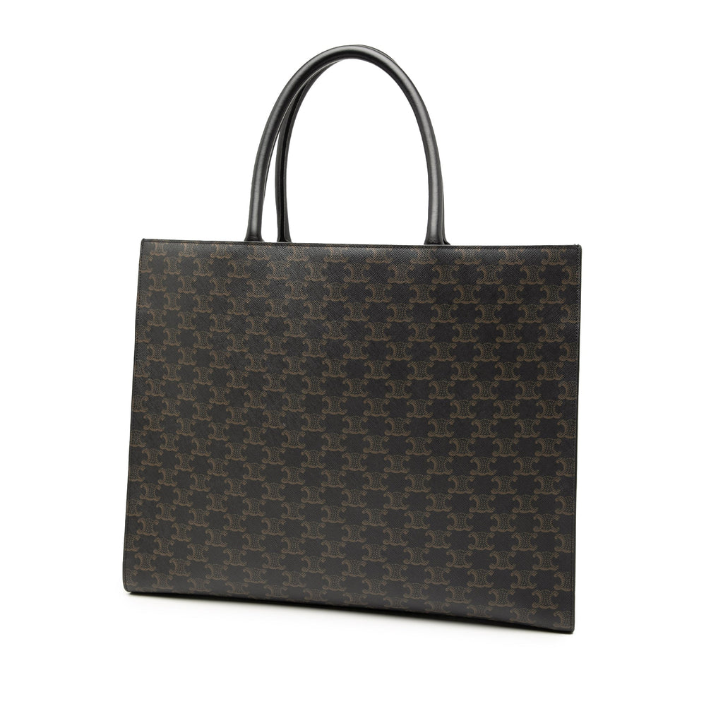 Medium Triomphe Coated Canvas Cabas Horizontal Tote