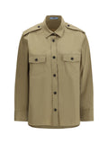 Prada Cotton Poplin Shirt — Beige