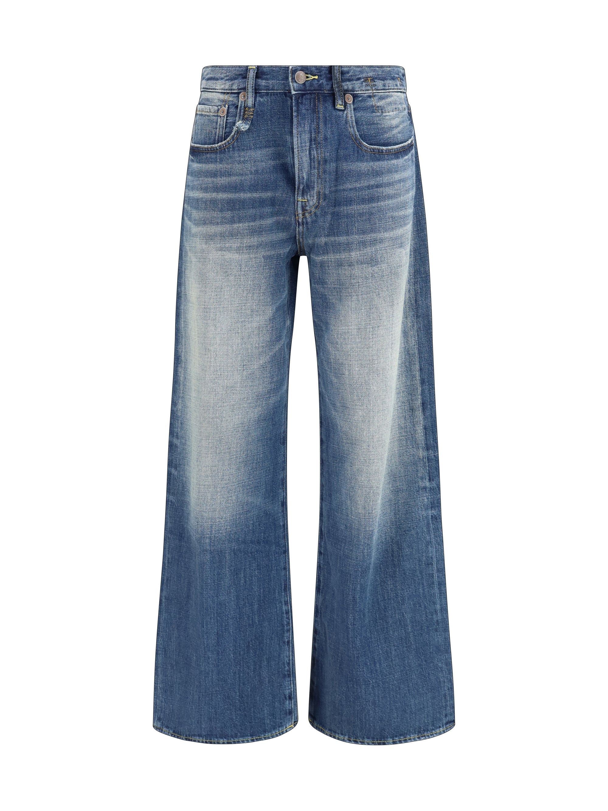 R13 Darcy Loose Jeans — Blue