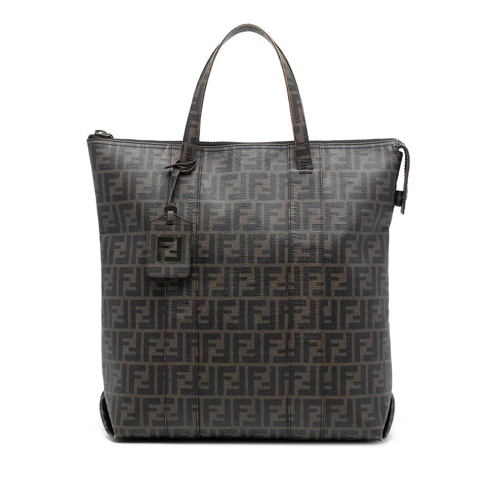 Zucca Coated Canvas Vertical Tote