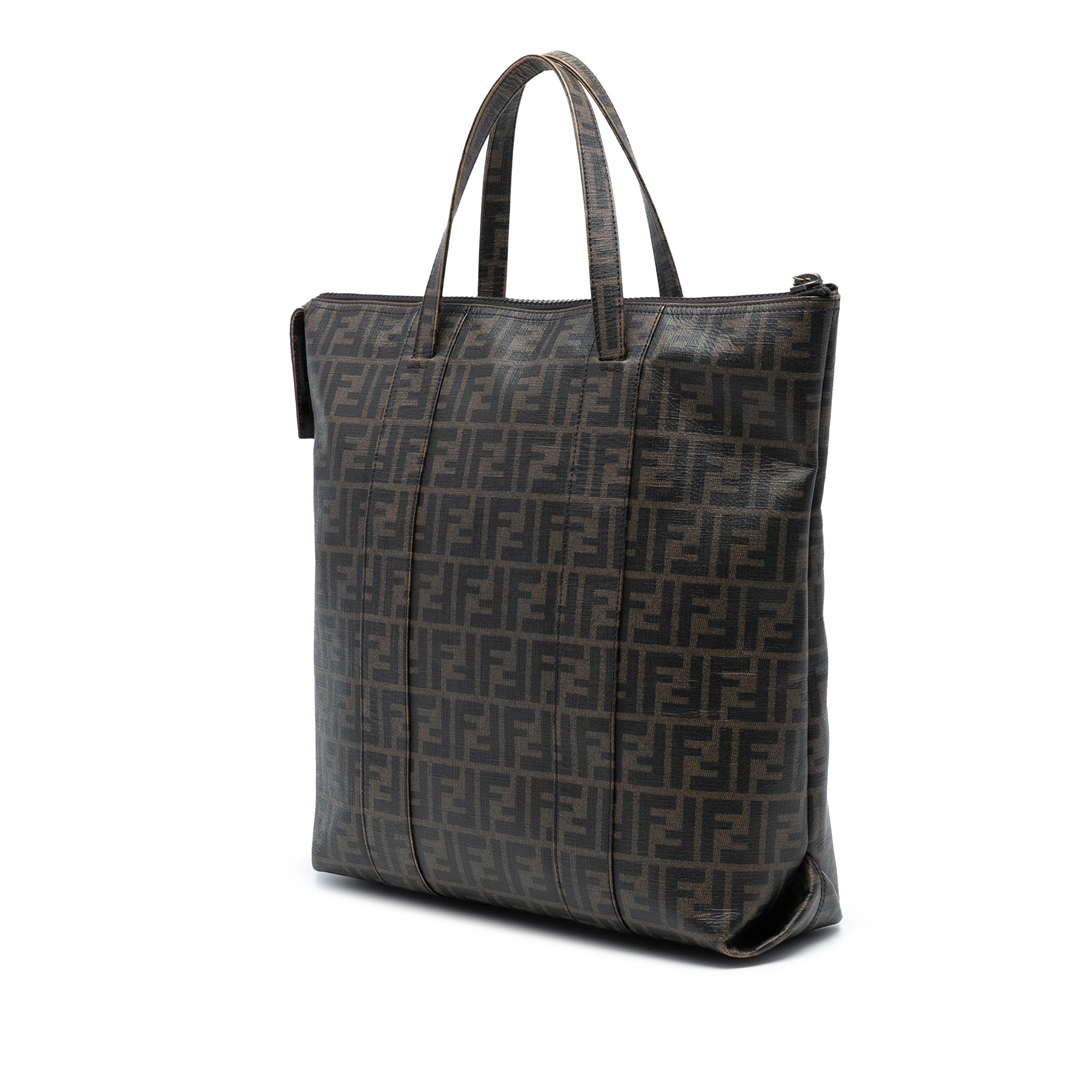 Zucca Coated Canvas Vertical Tote