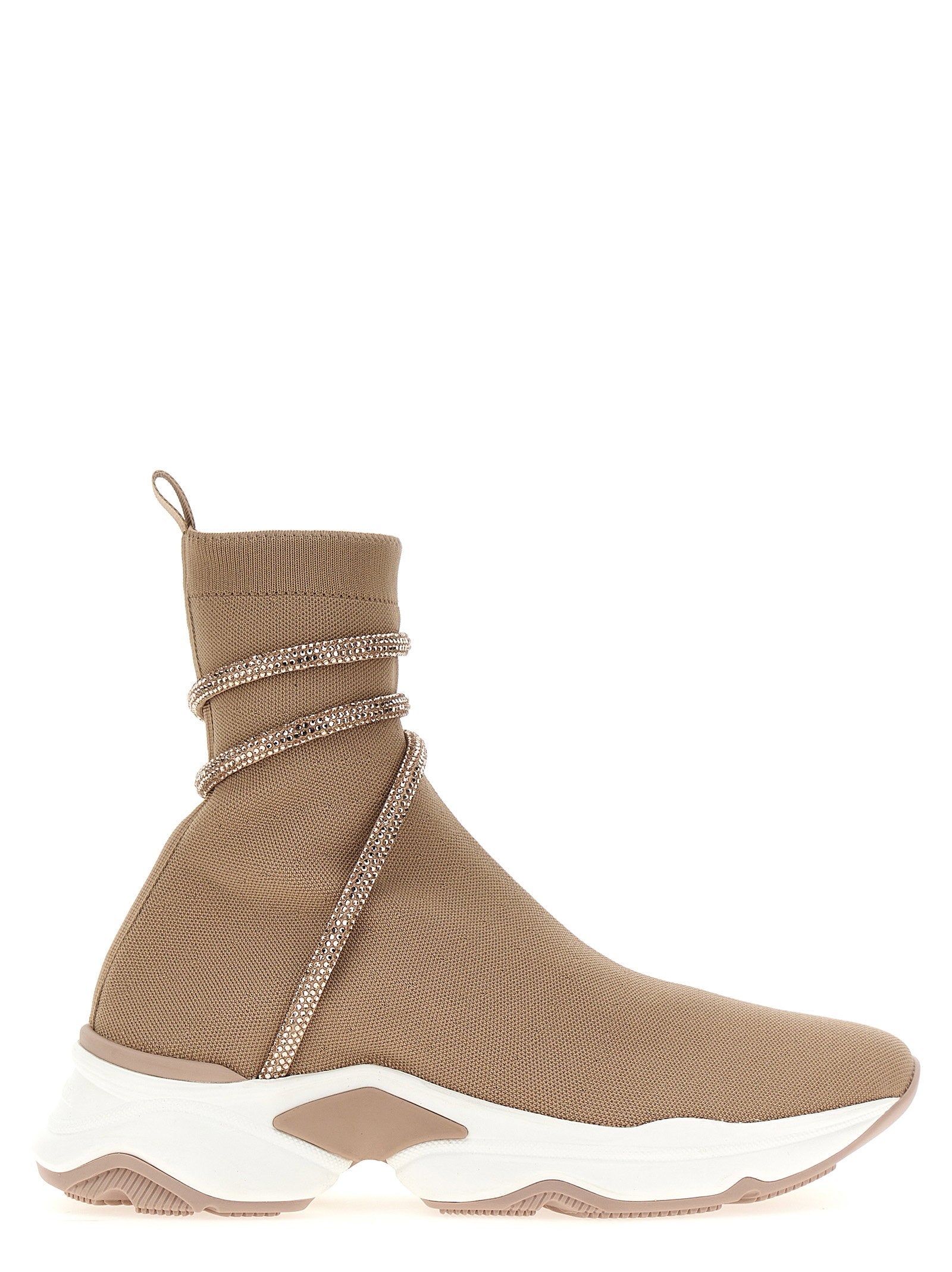 René Caovilla Cleo Running Sneaker — Taupe