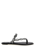 René Caovilla Braid Sandal — Black