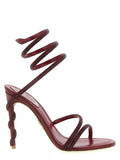 René Caovilla Margot Sandal — Burgundy