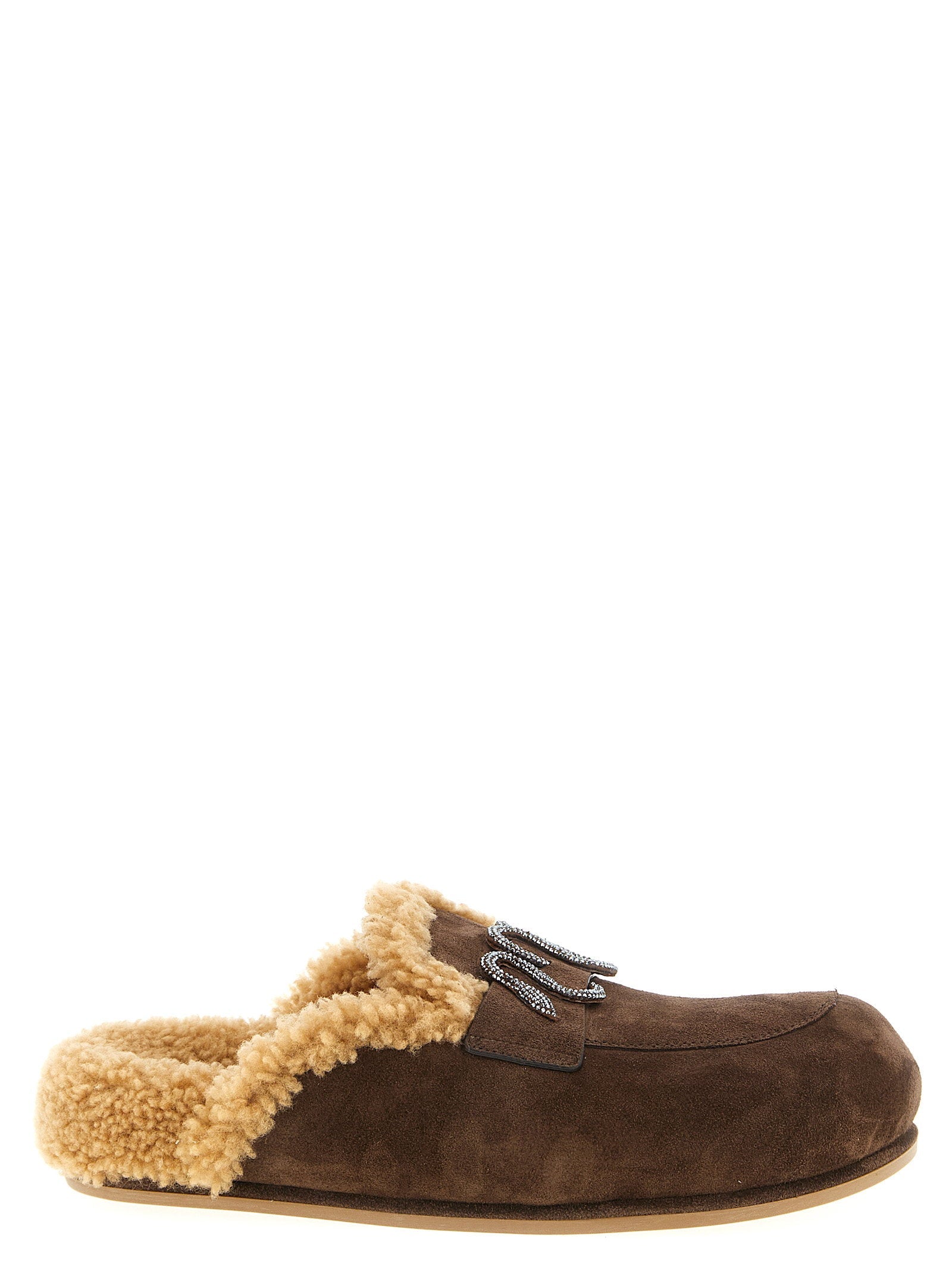 René Caovilla Morgana Slipper — Brown