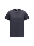 Ganni Crewneck Cotton T-Shirt — Black