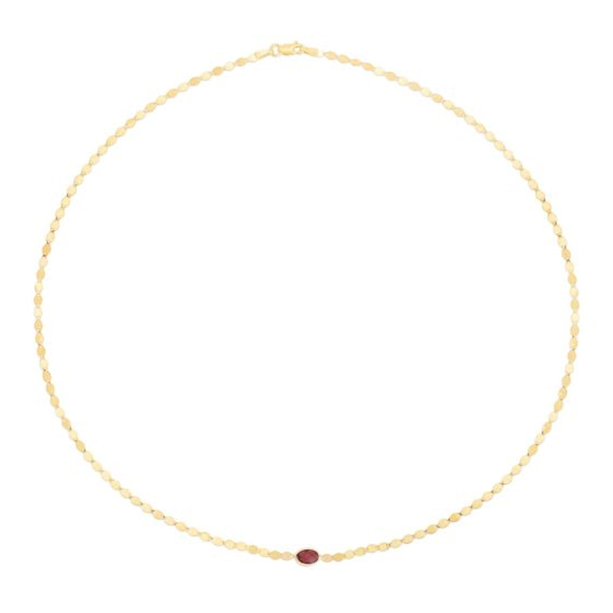 Garnet Mirrored Chain