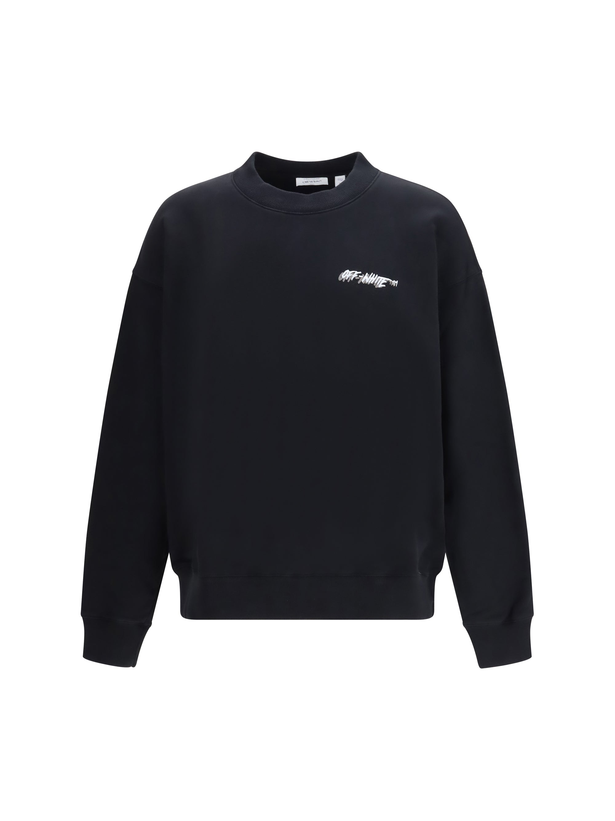 Off-White Embroidered Skate Logo Sweatshirt — Black