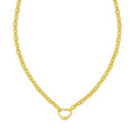 Heart Lock Charm Necklace