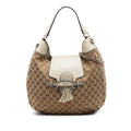 Medium GG Canvas Emily Flap Satchel
