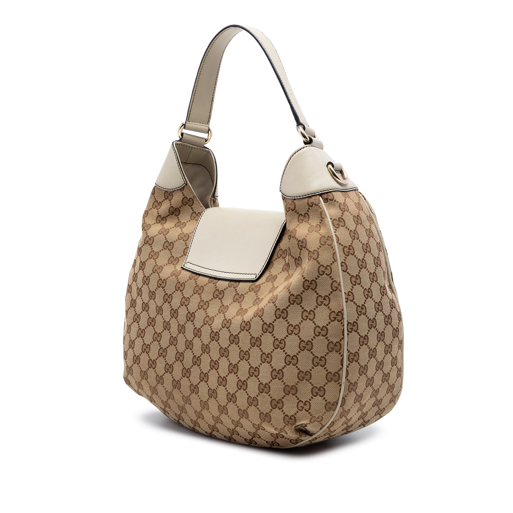 Medium GG Canvas Emily Flap Satchel