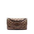 Quilted Metallic Aged Calfskin Vintage Ligne Flap