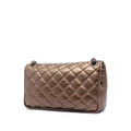 Quilted Metallic Aged Calfskin Vintage Ligne Flap